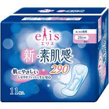 ELIS SUHADAKAN Night 29cm (11pads) エリス 新・素肌感(多い日の夜用)羽なし 29cm(11コ入り)