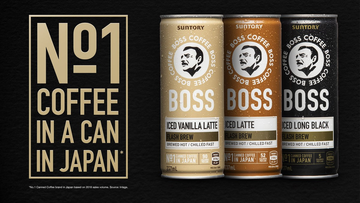 SUNTORY BOSS Coffee - Iced Long Black (237ml) CAN