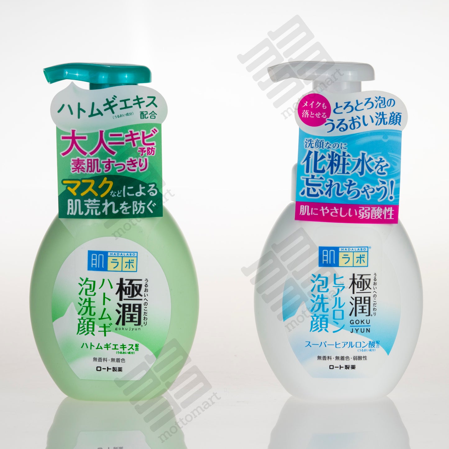 ROHTO MENTHOLATUM Hada Labo Goku Jyun - Hatomugi Bubble Face Wash (160ml) 肌ラボ 極潤 ハトムギ泡洗顔