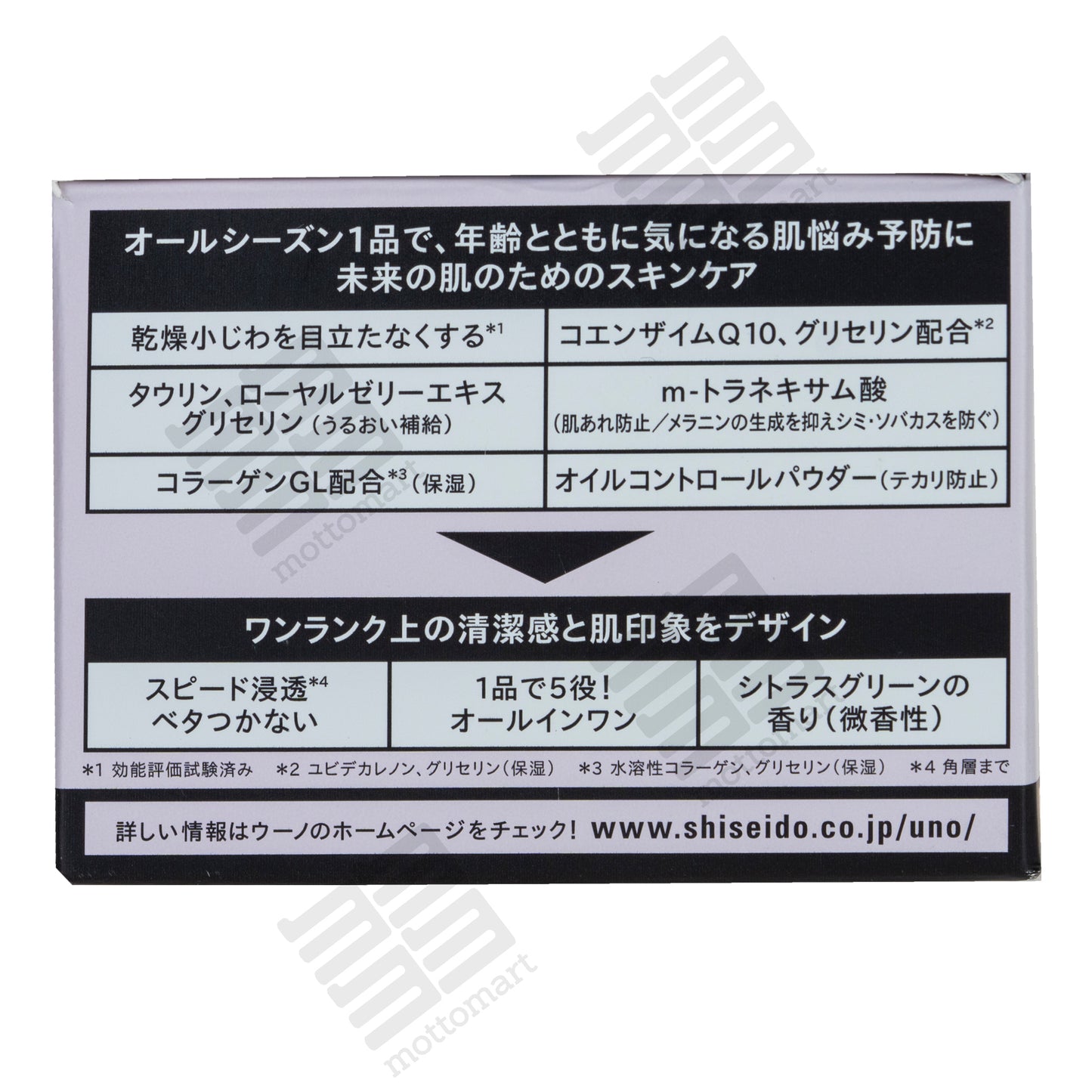 SHISEIDO UNO Wunuo men's Five-in-One Cream (90g) ウーノ バイタル クリーム パーフェクション