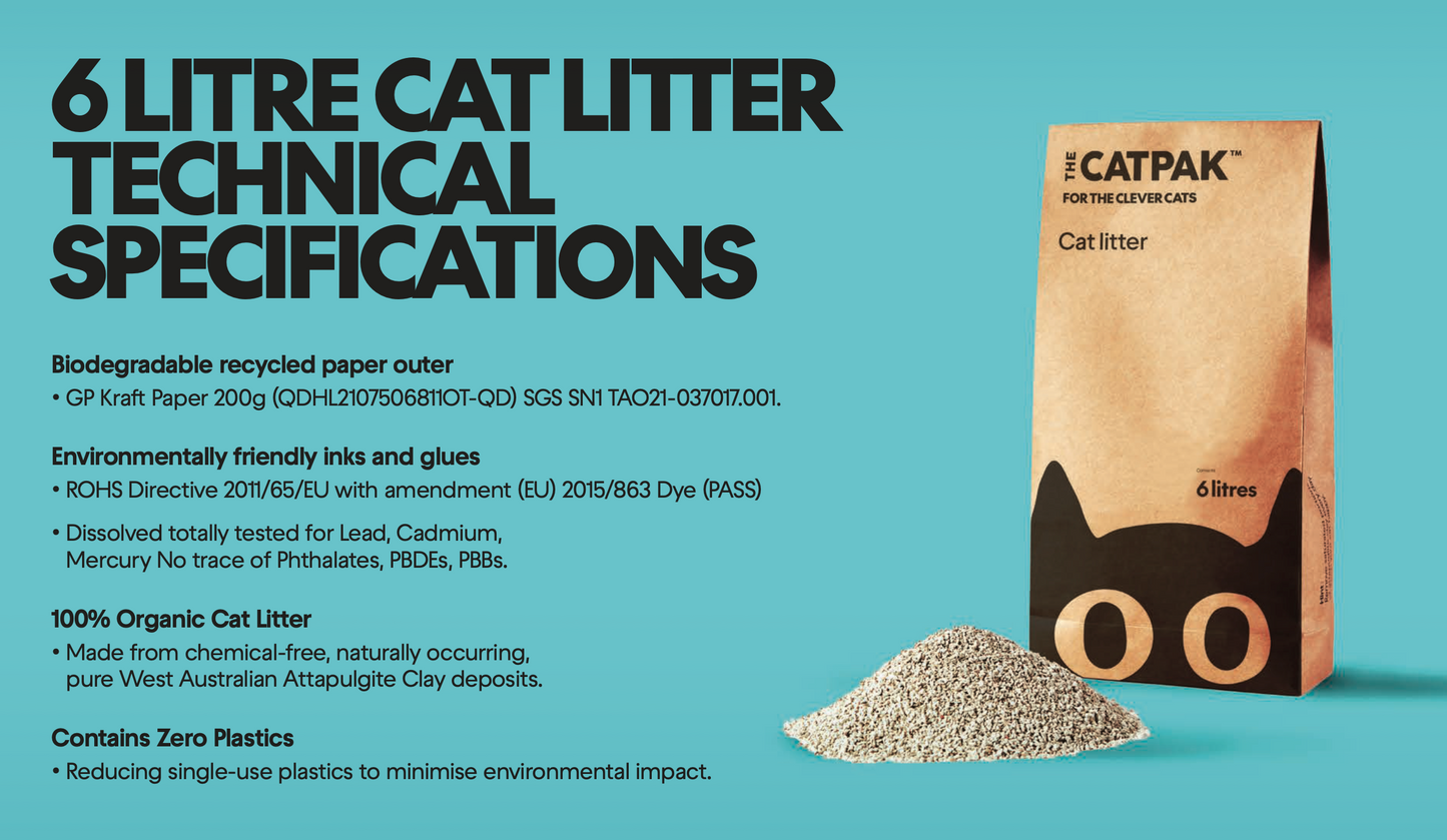 6 LITRE CATPAK™ CAT LITTER