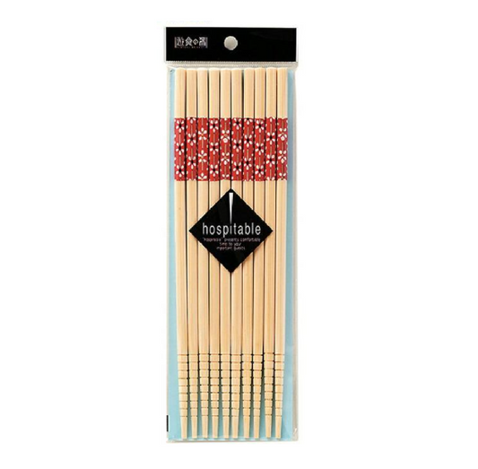 Natural Bamboo Chopsticks 1 Pack (5 Pairs)