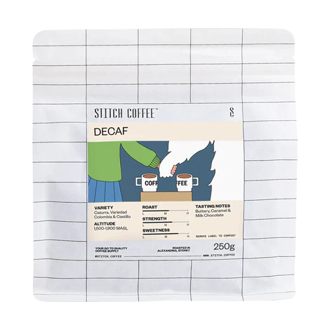 STITCH COFFEE - COLOMBIA, POPAYAN DECAF (Whole Bean)