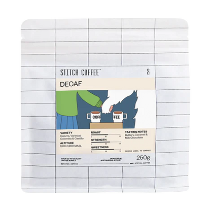 STITCH COFFEE - COLOMBIA, POPAYAN DECAF (Whole Bean)