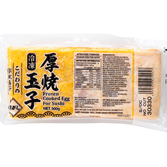 UOGASHI Atsuyaki Tamago - Frozen Cooked Egg for Sushi 500g