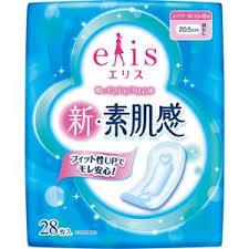 ELIS SUHADAKA Day 20.5cm (28pads) エリス 新・素肌感（ふつう〜多い日の昼用）羽なし 20.5cm （28コ入り）