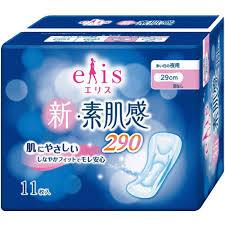 ELIS SUHADAKAN Night 29cm (11pads) エリス 新・素肌感（多い日の夜用）羽なし 29cm（11コ入り）