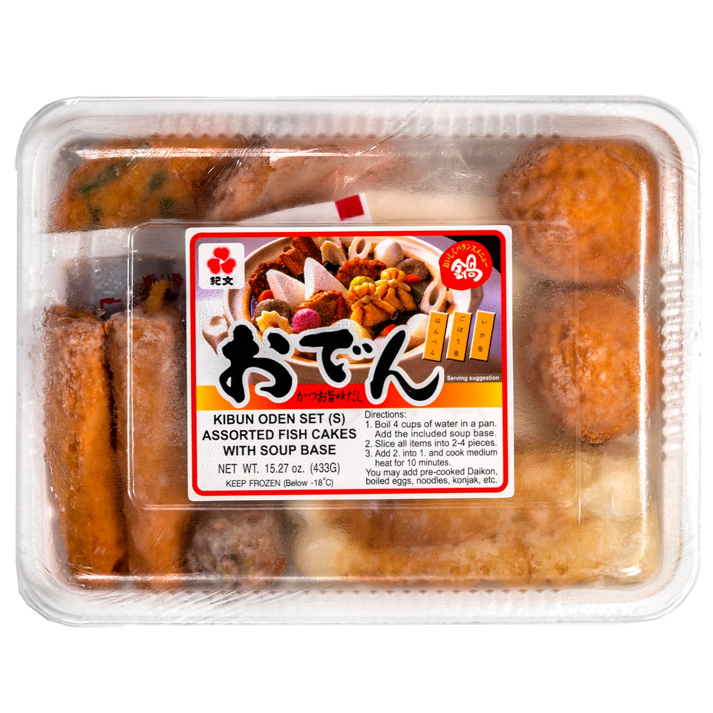 KIBUN Oden Set - Frozen Assorted Fish Cake (433g)