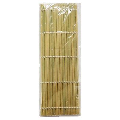 MARUFUJI Bamboo Sushi Mat, Makisu Futokuchi - 24cm (1pc)