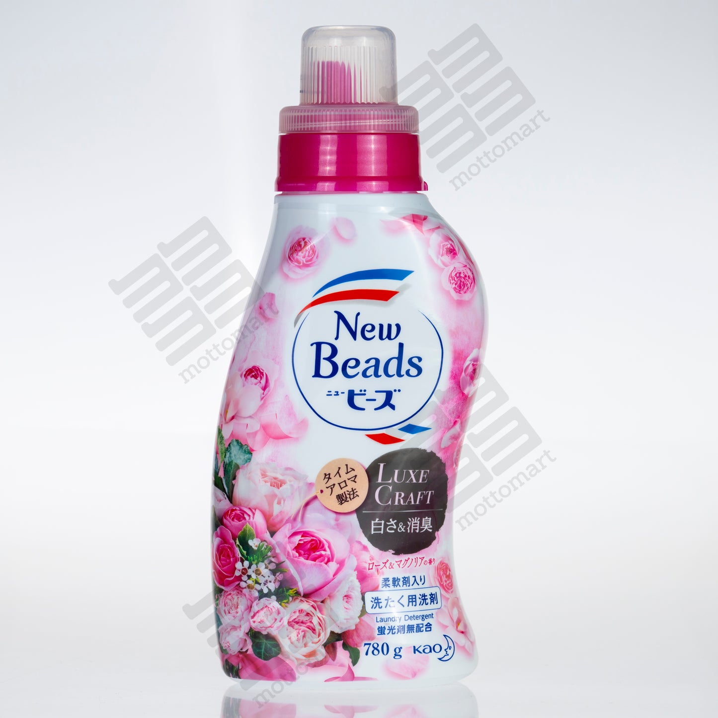 KAO Softening Laundry Detergent Luxurious Floral Fragrance - Rose (780g) 花王 ニュービーズ ローズ＆マグノリアの香り 柔軟剤入り洗たく用洗剤