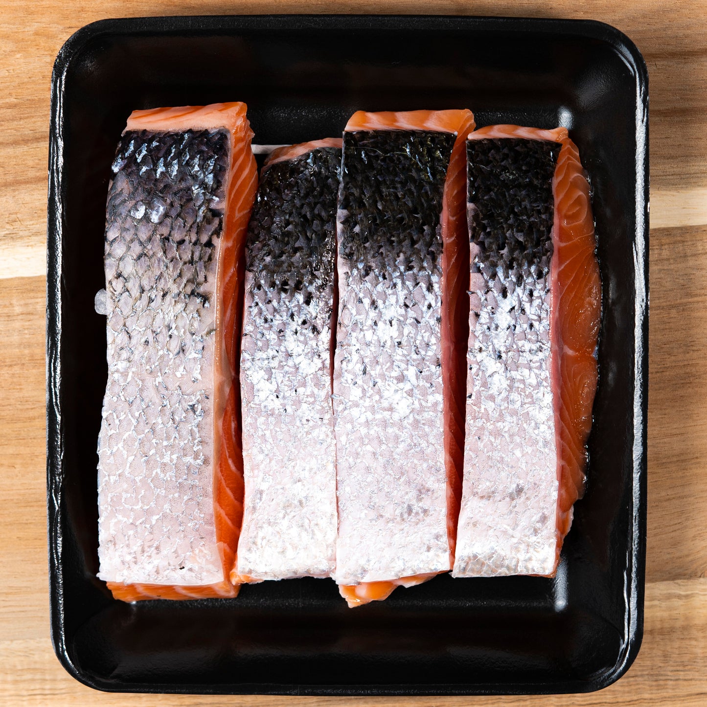 SALMON PORTIONS - SKIN ON BONELESS (500g)