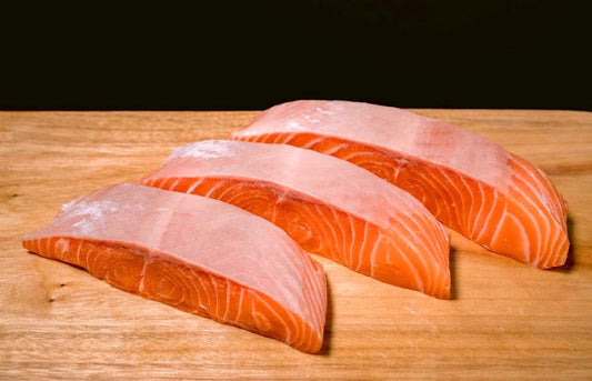 SALMON PORTIONS - SKINLESS BONELESS (500G)