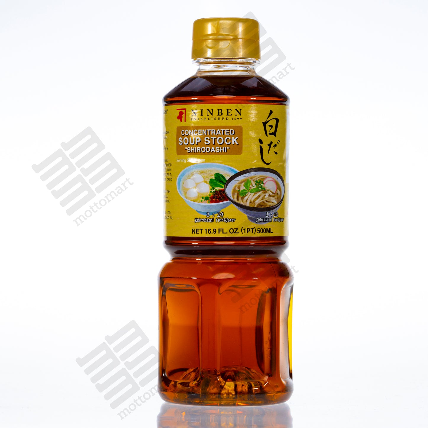 NINBEN Shirodashi Gold - Concentrated Soup Stock (500ml) にんべん 白だし ゴールド