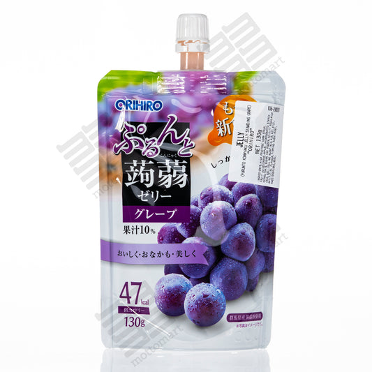ORIHIRO Purunto Konnyaku Jelly Grape (130g) ぷるんと蒟蒻ゼリー グレープ