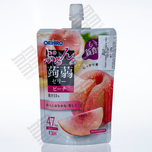 ORIHIRO Purunto Konnyaku Jelly Peach (130g) ぷるんと蒟蒻ゼリー ピーチ