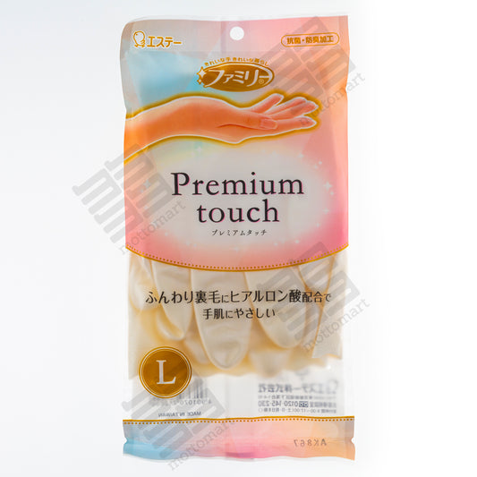 ST Hyaluronic Acid Glove Peal White (L size) エステー 家庭用手袋 ヒアルロン酸 パールホワイト