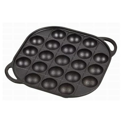 Portable Iron Casting Takoyaki Plate 21 hole